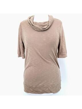 Cato Cream Beige Cowlneck Blouse Size Medium